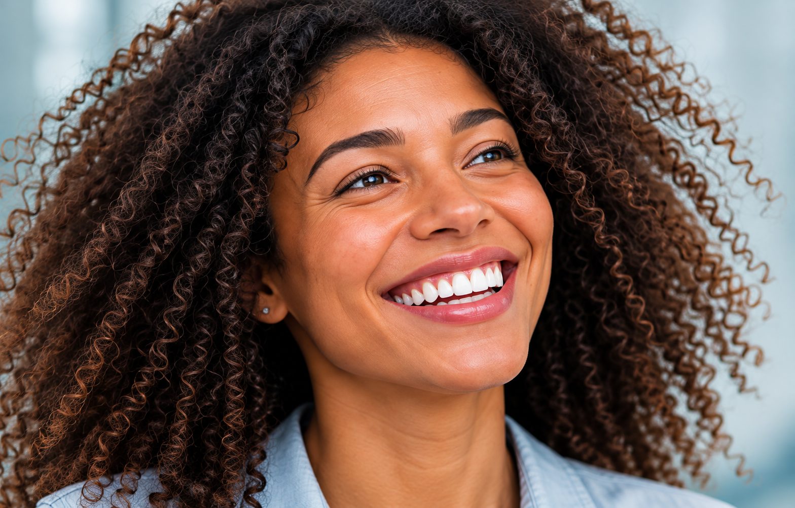 A healthy, relaxed smile