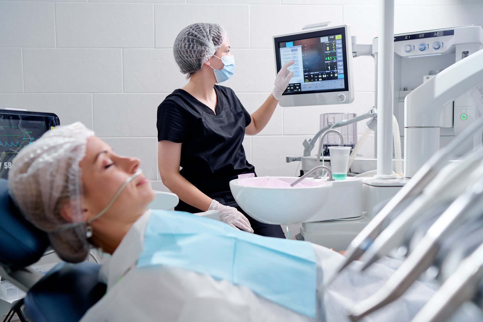 Modern, clean clinical equipment